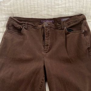 Gloria Vanderbilt Chocolate Brown Pants size 16